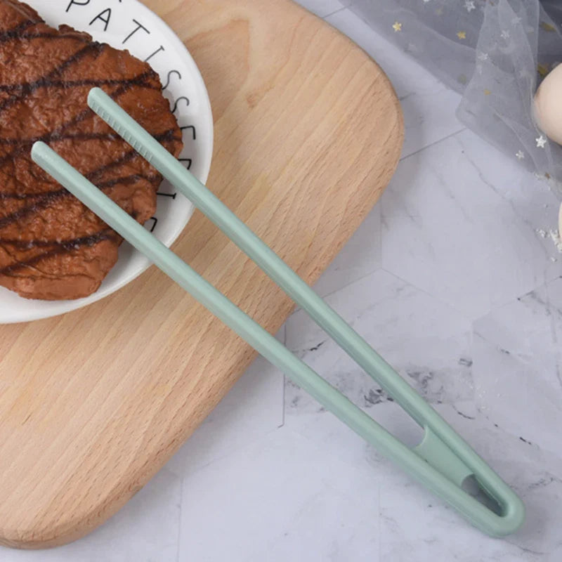 Axyaa Silicone Tongs: Non-Slip Long Handle Cooking Clip for Home Kitchen