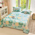 Axyaa Floral Flannel Fleece Blanket - Soft All Season Throw for Bed Sofa