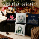 Axyaa Christmas Pillowcases with Festive Designs for Sofa Bedroom Car