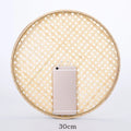 Axyaa Bamboo Weave Sieve Raft: Easy Clean, Decorative Home Decor in 6 Sizes