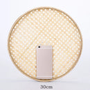 Axyaa Bamboo Weave Sieve Raft: Easy Clean, Decorative Home Decor in 6 Sizes