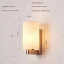 Axyaa LED Glass Wall Lamp Modern Bedroom Living Room Hotel Decorative Lighting