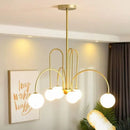 Axyaa Copper Magic Bean Pendant Light: Modern Designer Chandelier for Various Spaces