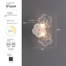 Axyaa Glass Flower Lamp: Modern Minimalist Luxury Wall Lamps for Living Room Décor