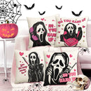 Axyaa Halloween Skull Pumpkin Head Cartoon Pillow Horror Ghosts Trick or Treat
