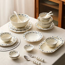 Axyaa Blue Cherry Blossom Ceramic Tableware Set