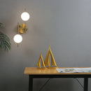 Axyaa Glass Ball LED Wall Sconce - Modern Living Room Bedroom Lighting Fixtures