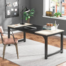 Axyaa Modern Grey Office Computer Desk for Home Office Workstation