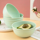 Axyaa Light Green Cereal Bowl Set for Dining, Desserts, and Camping