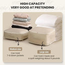 Axyaa Self Compression Duvet Storage Bag: Large Capacity Heavy Duty Moving Organizer