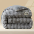 Axyaa Warm Rabbit Plush Quilt for Maternal & Infant, Thick Milk Plush, Winter Sleep Essential.