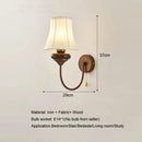 Axyaa Nordic Antique Wall Light with Switch for Bedroom, Living Room, and Study
