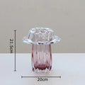 Glass Vase Hydroponics Plant Pots by Axyaa: Elegant Table Decoration for Floral Arrangements