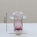 Glass Vase Hydroponics Plant Pots by Axyaa: Elegant Table Decoration for Floral Arrangements