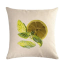 Axyaa Pineapple Orange Fruit Plant Linen Pillowcase 45*45cm
