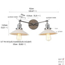 Axyaa 2-Light LED Wall Sconce with Pull Chain Switch for Coffee Bar, Bedroom, Bathroom