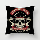 Axyaa Black Grey Skull Face Pillowcase for Halloween Living Room Decor