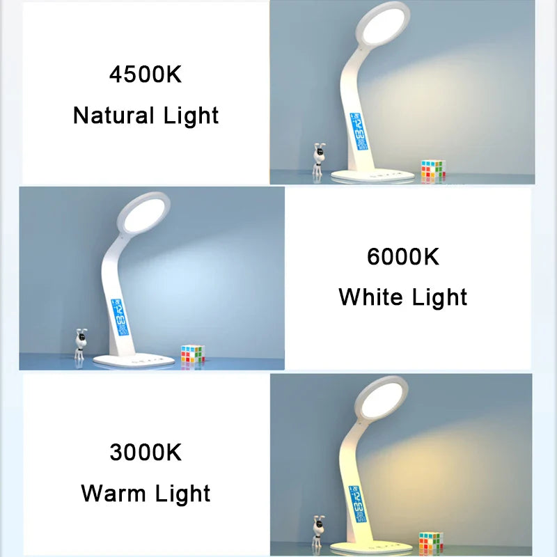 Axya LED Desk Lamp, Dimmable & Foldable, USB Chargeable, Eye Protection, Study Lighting