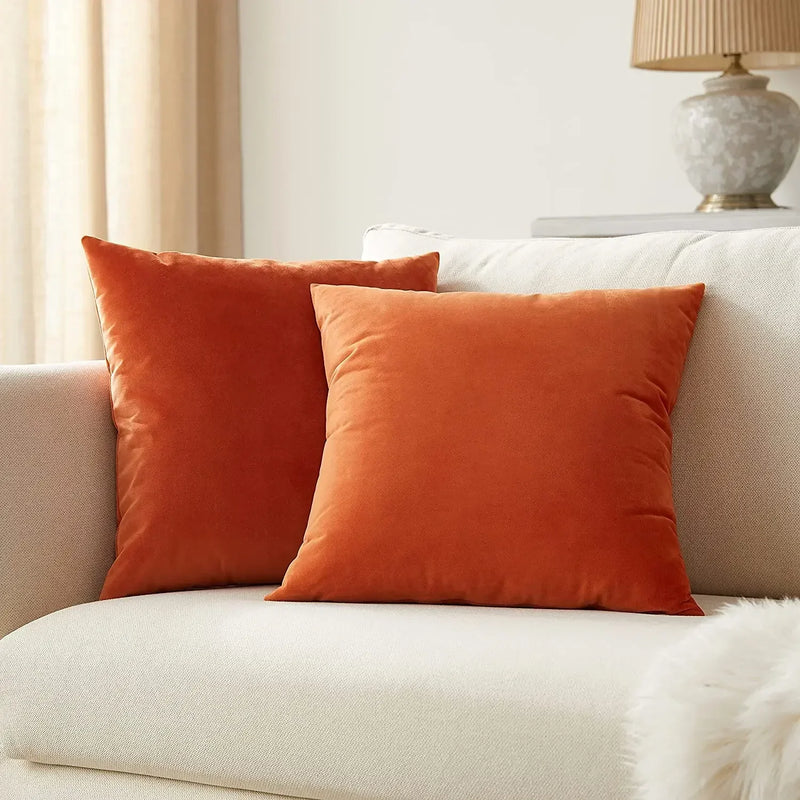 Axyaa Velvet Cushion Cover for Nordic Home Decor, Sofa Throw Pillow Case