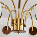 Axyaa French Medieval Walnut Chandelier for Home, Restaurant & Bedroom