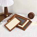Axyaa Solid Wood Velvet Jewelry Display Storage Tray