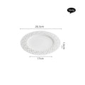 Axyaa Ceramic Pasta Plate Set for Molecular Cuisine and Elegant Dining