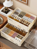 Axyaa Acrylic Essence Ampoule Storage Box for Cosmetics and Skincare Samples
