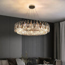 Axyaa Luxury Crystal Chandelier: Modern LED Ceiling Chandelier for Home Décor