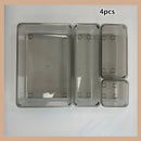 Axyaa Transparent Drawer Storage Box: Kitchen Tableware Cosmetics Organizer