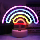 Axyaa Neon Pineapple Coconut Tree Night Light: Bar Bedroom Decor & Party Lamp