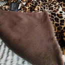 Axyaa Leopard Print Faux Fur Blanket - Luxury Thick Plush Winter Throw Blanket