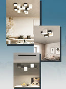Axyaa Geometric Block Ceiling Light: Modern Minimalist High-end Living Room Lighting