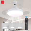 Axyaa Retractable Blade Ceiling Fan Light with Remote Control
