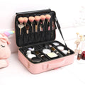 Axyaa PU Makeup Case: Large Storage Travel Cosmetics Bag