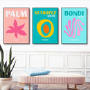 Mykonos Palm Miami Wall Art Poster Print by Axyaa - Boho Maximalist Style