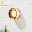 Axyaa Round Glass LED Wall Sconce for Indoor Outdoor Living Room Bathroom Lighting