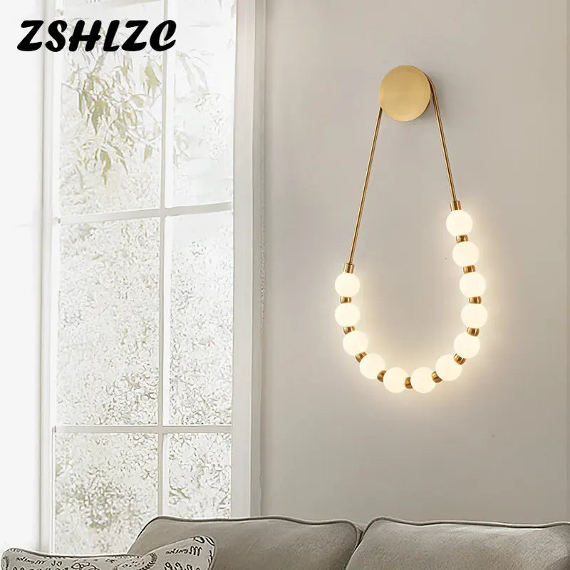Axyaa Nordic Style Black Wall Lamp for Modern Home Decor