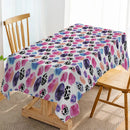 Leopard Print Color Block Table Runner by Axyaa for Indoor Outdoor Home Dining