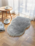 Axyaa Fluffy Wool Shag Rug Soft Area Mat Non-Slip Washable Home Decor