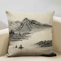 Axyaa Mount Fuji Retro Cushion Cover 45x45cm