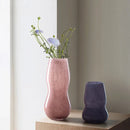Axyaa Pink Gourd Glass Vase: Stylish Home Decor Hydroponic Designer for Living Room
