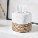 Axyaa Hand-Woven Tissue Box: Multi-Functional Paper Storage & Decor for Bedroom, Living Room