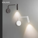 Axya Modern LED Bedside Wall Lamp Rotatable Living Room Sconce Spotlight