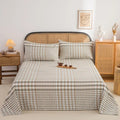 Axyaa Coarse Cloth Bed Sheet Queen Size Soft 100% Cotton Durable Breathable Naked Sleep