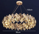 Axyaa Luxury Crystal Chandelier for Living, Bedroom, Dining Room Lighting