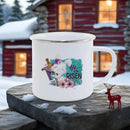 Axyaa Rainbow Enamel Dwarf Mug Set for BBQ Party, Easter & Breakfast.