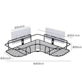 Axyaa Stainless Steel Shower Shelf with Hooks - Space Saving Storage Solution