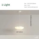 Axyaa Cloud Ceiling Chandelier: White Cream Pendant Light for Dining Living Kitchen Decor