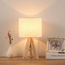 Axyaa Nordic Modern Art Desk Lamp Fabric Bedside Light for Bedroom Study