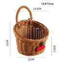 Axyaa Handwoven Rattan Wicker Basket Set for Home Storage and Serving